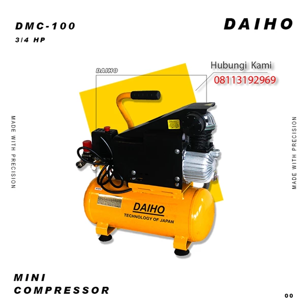 Mini Kompresor Angin DAIHO DMC-100 (3/4 HP)