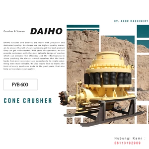 Mesin Pemecah Batu Cone Crusher DAIHO PYB 600 